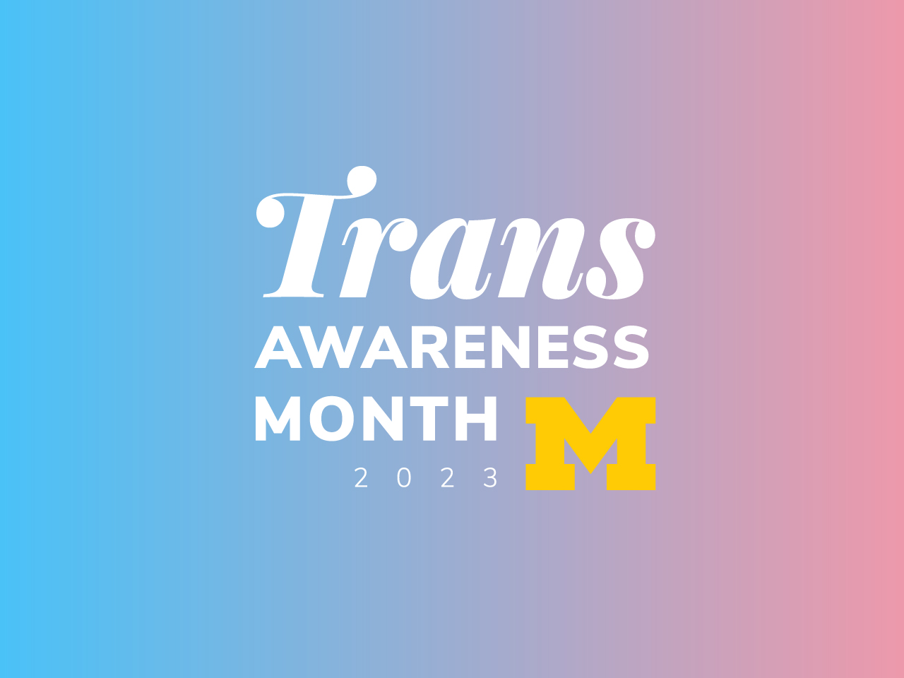 Trans Awareness Month promotional graphic