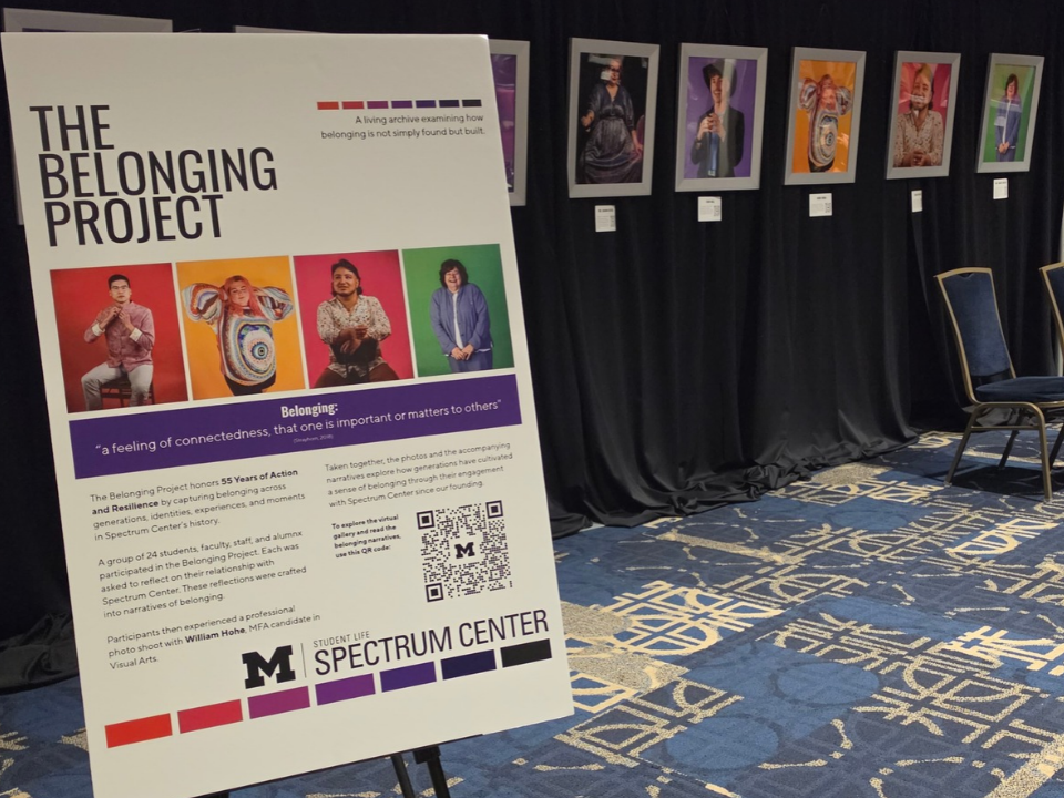 The Belonging Project display at the 55th Gayla