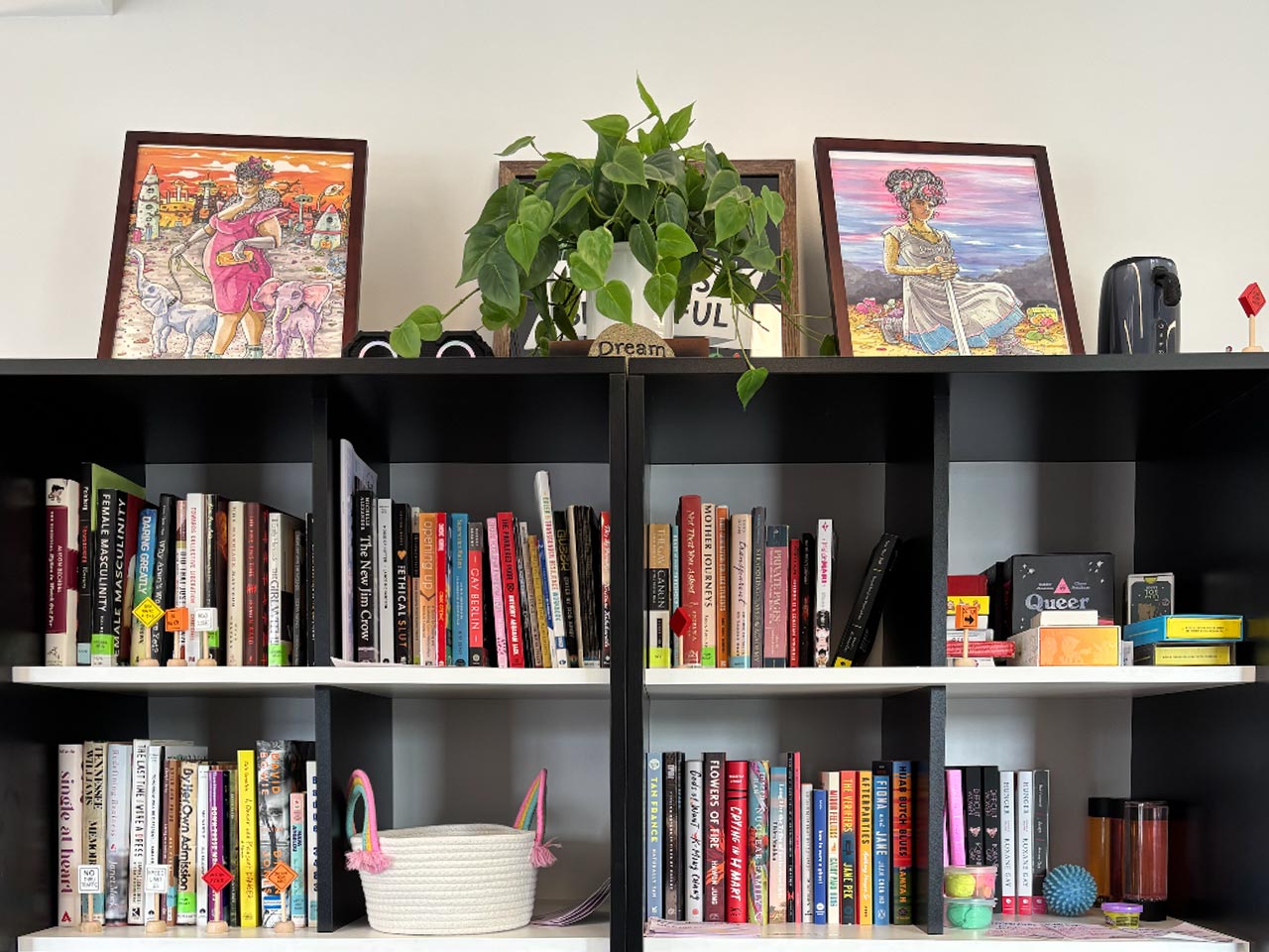Jim Toy Library, filled with books, creative activities, and art