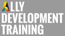 Ally development training graphic