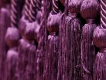 Photo of lavender graduation cords