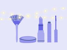 Illustration of a medley of personal care items