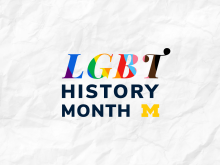 LGBT History Month promotional graphic