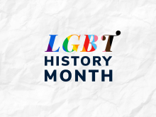 LGBT History Month promotional graphic