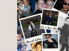 Photo collage of Danny over the years
