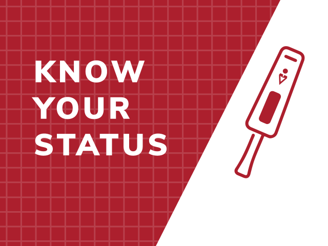 Graphic with text: Know your status