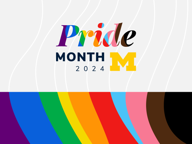 Graphic with text: "Pride Month 2024"