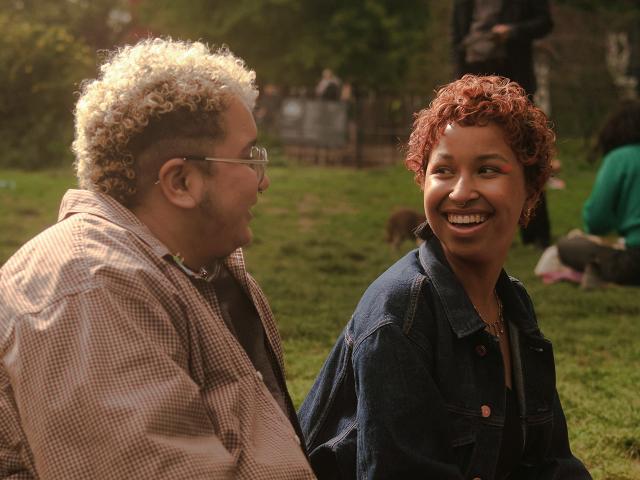 A couple at the park