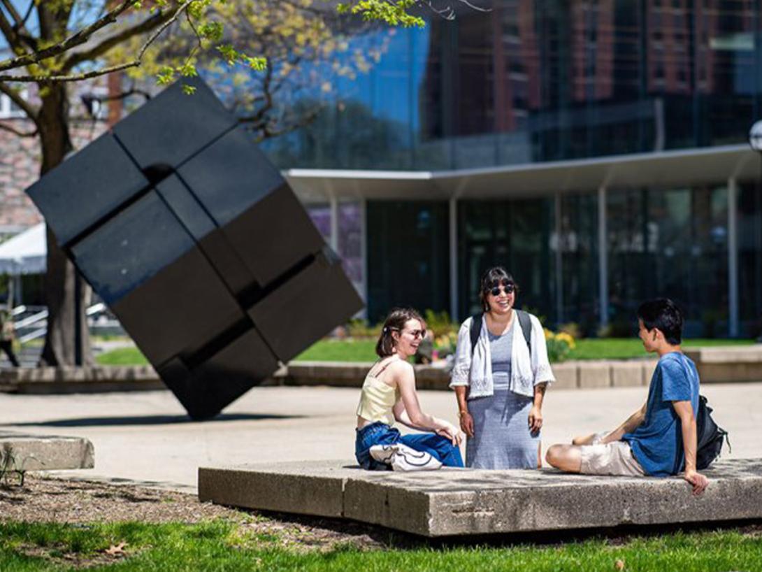 People at the Cube