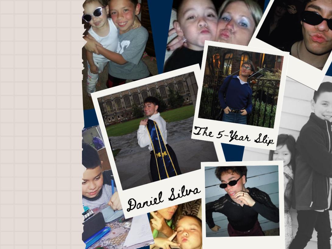 Photo collage of Danny over the years